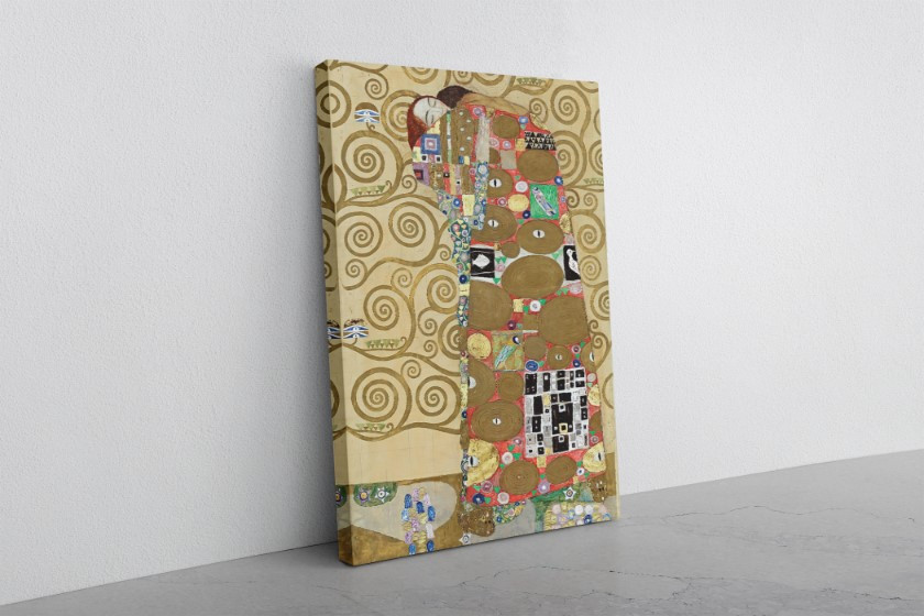 Fulfillment 1905 Reproduction Canvas Print Wall Art Gustav Klimt