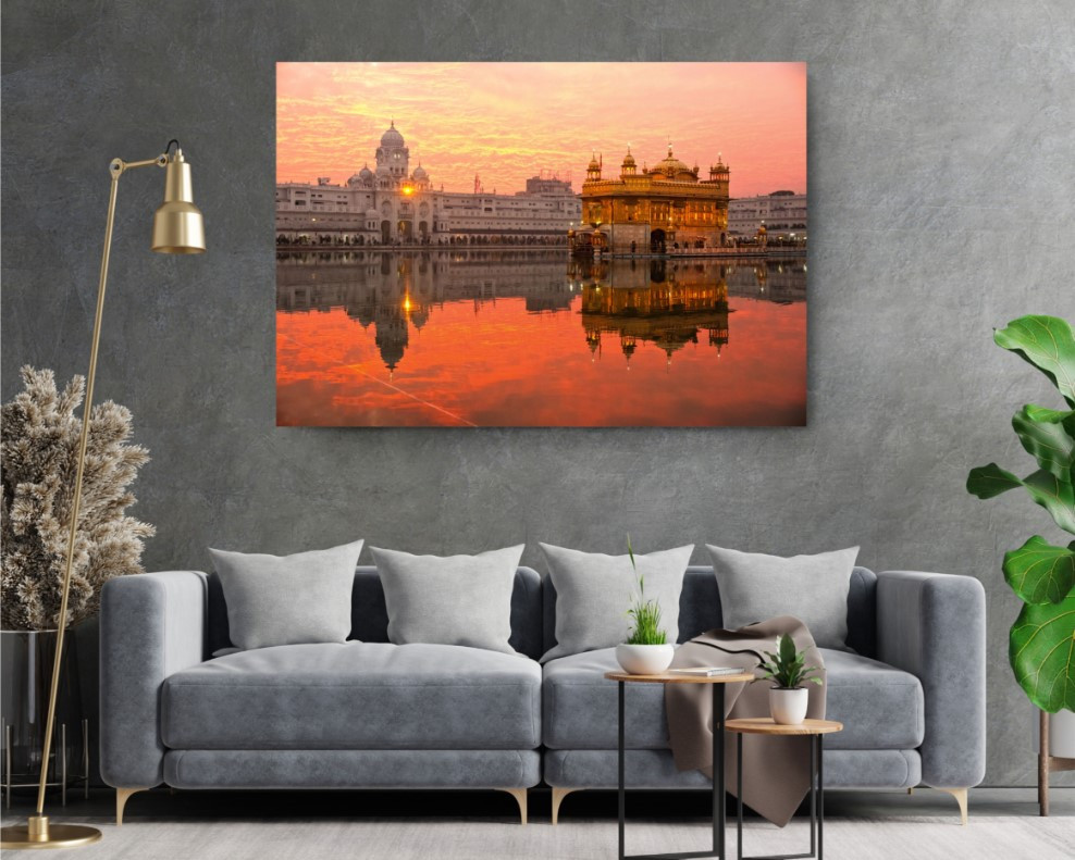 Golden Temple Amritsar Punjab India City Canvas Print Wall Art