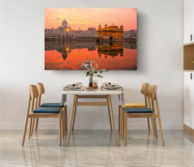 Golden Temple Amritsar Punjab India City Canvas Print Wall Art