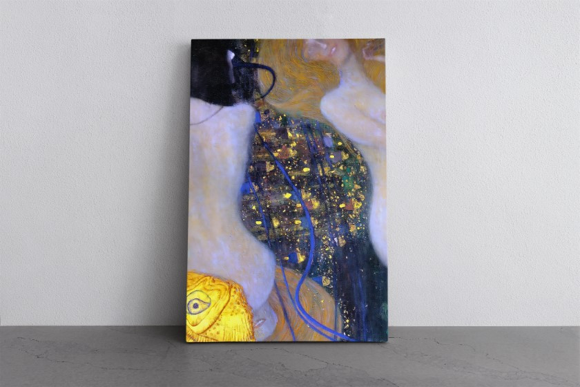 Goldfish Reproduction Canvas Print Wall Art Gustav Klimt