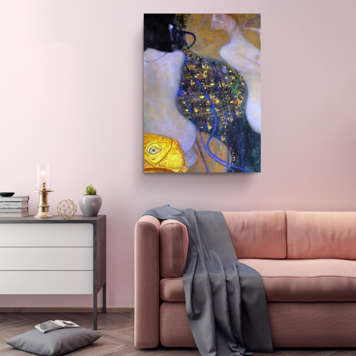 Goldfish Reproduction Canvas Print Wall Art Gustav Klimt
