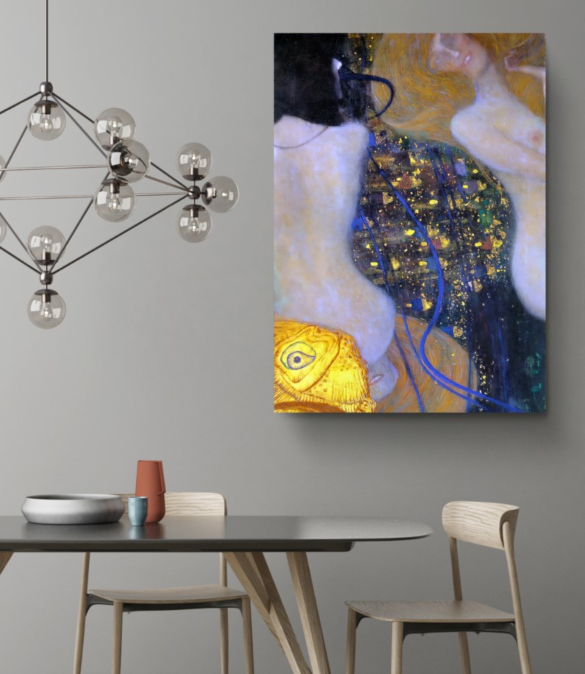 Goldfish Reproduction Canvas Print Wall Art Gustav Klimt