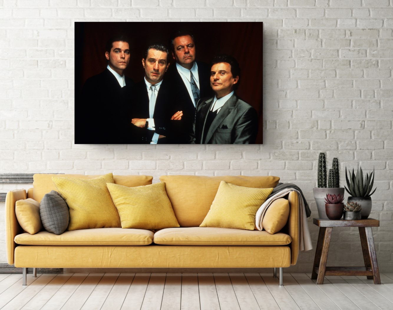 Movie Gangster Mafia Fellas Canvas Print Wall Art