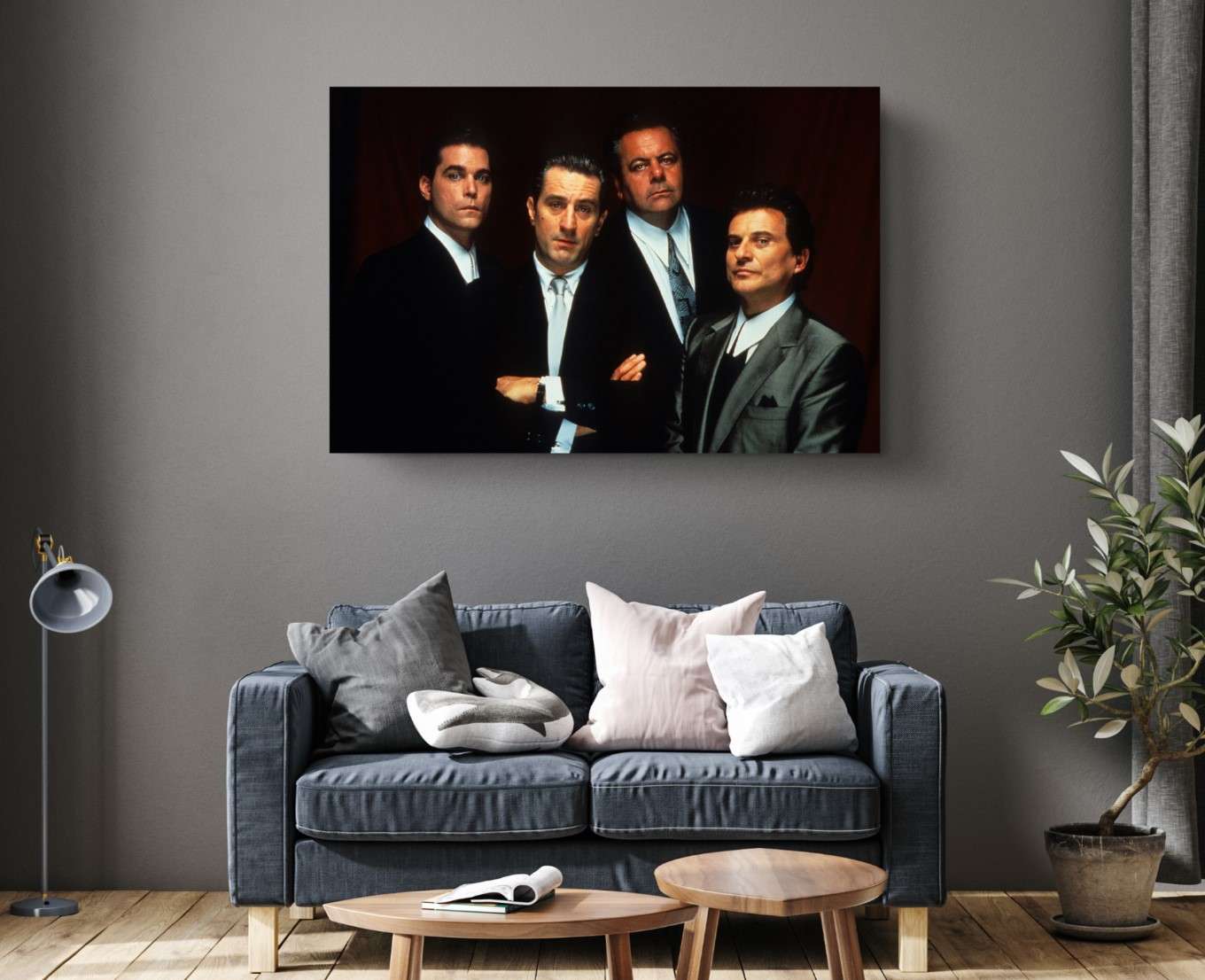 Movie Gangster Mafia Fellas Canvas Print Wall Art