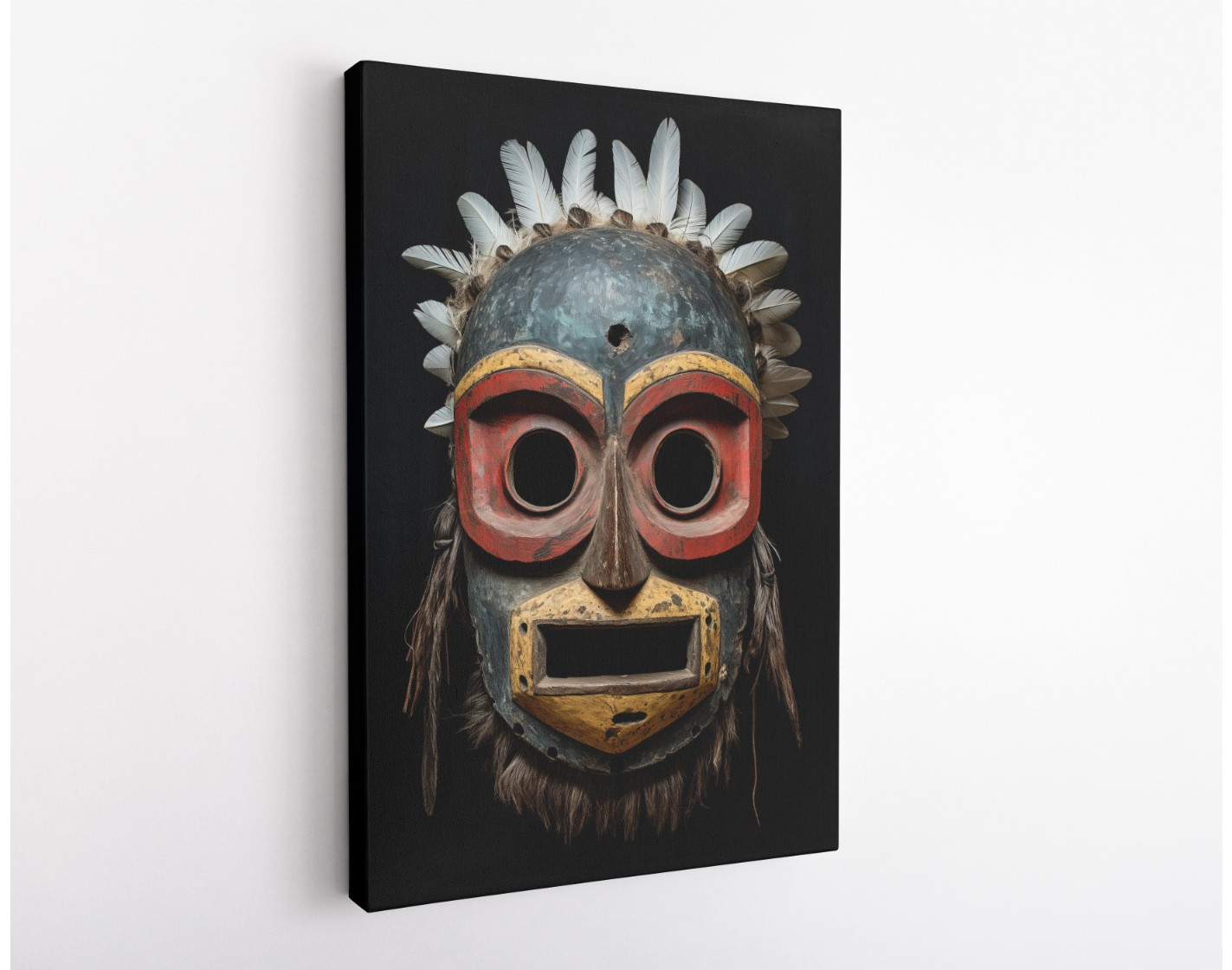 Guardian of Wisdom African Mask Africa Edition Canvas Wall Art Home Decoration