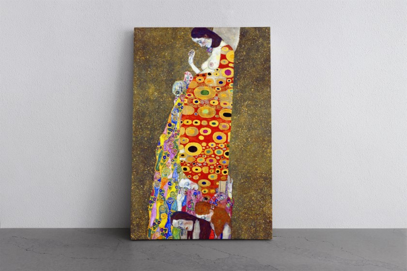 Hope II Reproduction Canvas Print Wall Art Gustav Klimt