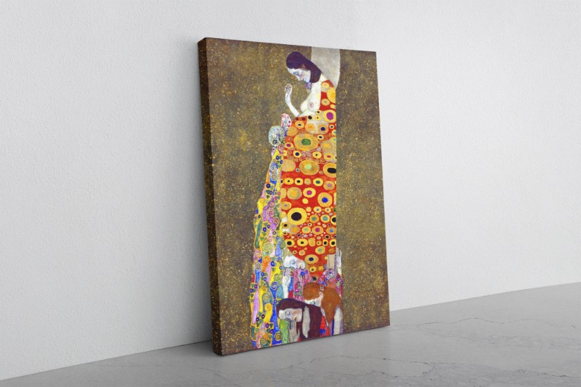 Hope II Reproduction Canvas Print Wall Art Gustav Klimt