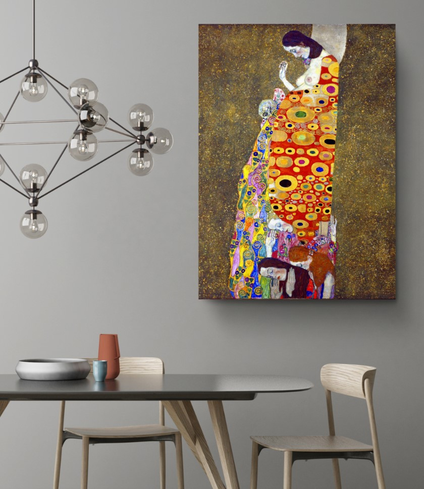 Hope II Reproduction Canvas Print Wall Art Gustav Klimt