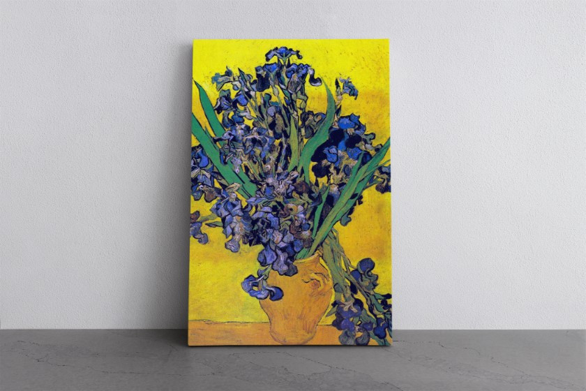 Irises 1890 Reproduction Canvas Print Wall Art Van Gogh