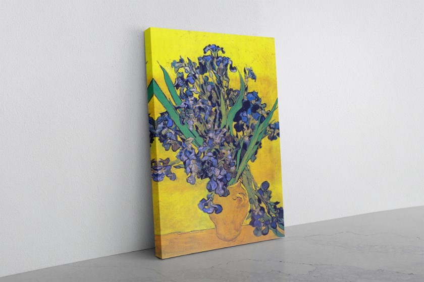 Irises 1890 Reproduction Canvas Print Wall Art Van Gogh