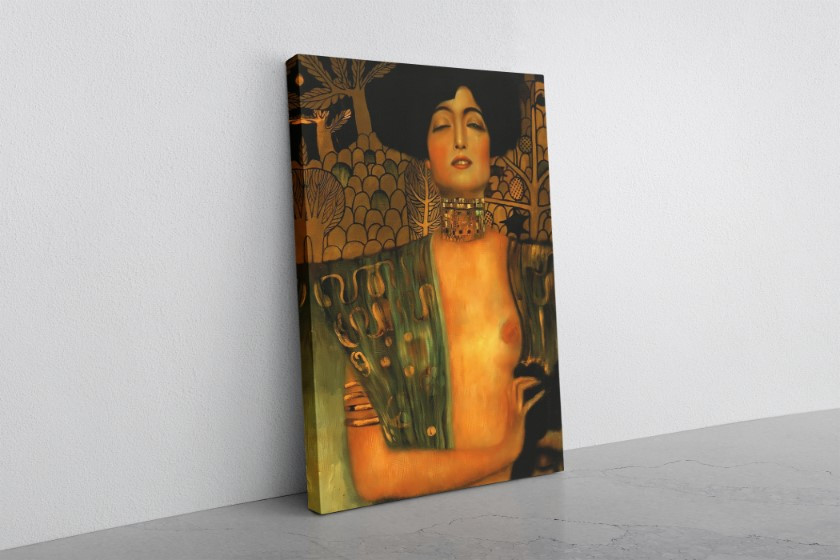 Judith I 1901 Color Splash Canvas Print Wall Art Gustav Klimt