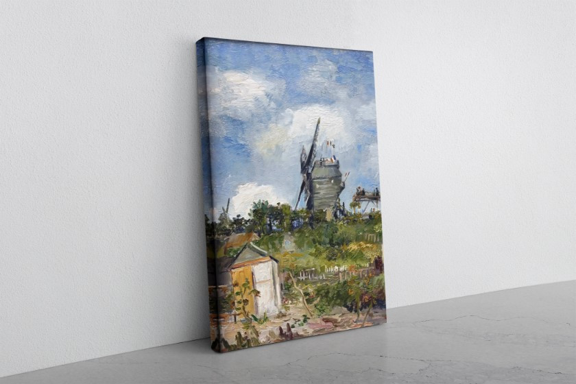 Le Moulin de Blute Fin Montmartre Canvas Print Wall Art