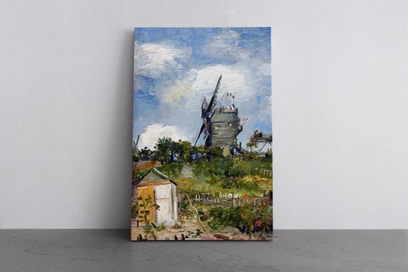 Le Moulin de Blute Fin Montmartre Canvas Print Wall Art