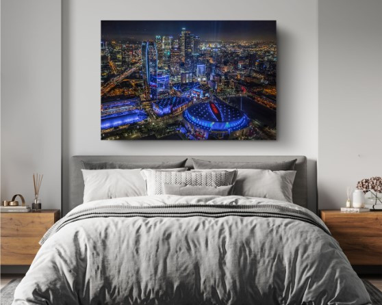 Los Angeles Staples Center Field Wall City Canvas Print Wall Art
