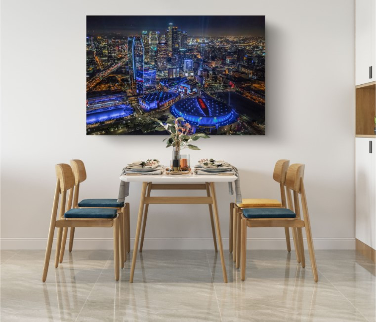Los Angeles Staples Center Field Wall City Canvas Print Wall Art