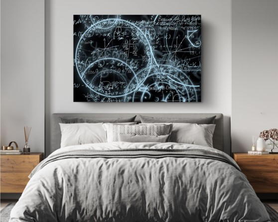Mathematics Equations Formulas Motivation Science Canvas Print Wall Art