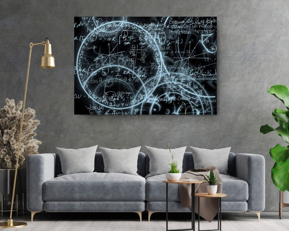 Mathematics Equations Formulas Motivation Science Canvas Print Wall Art