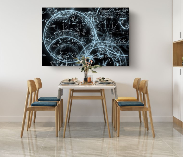 Mathematics Equations Formulas Motivation Science Canvas Print Wall Art
