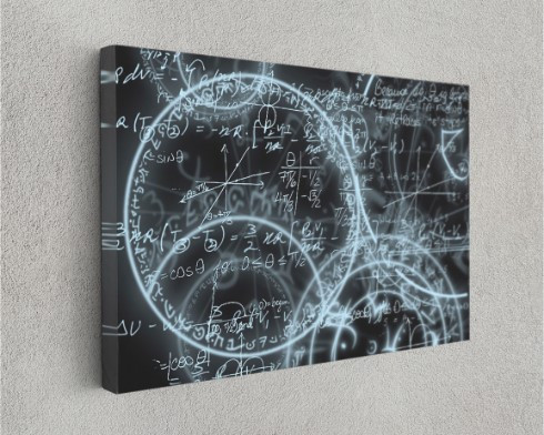 Mathematics Equations Formulas Motivation Science Canvas Print Wall Art