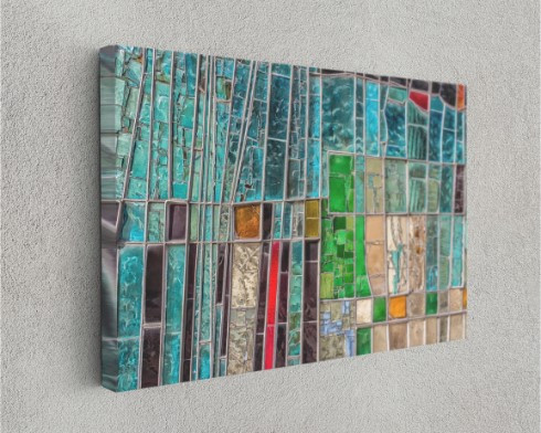 Mosaic Canvas Abstract Canvas Print Wall Art Home Decoration