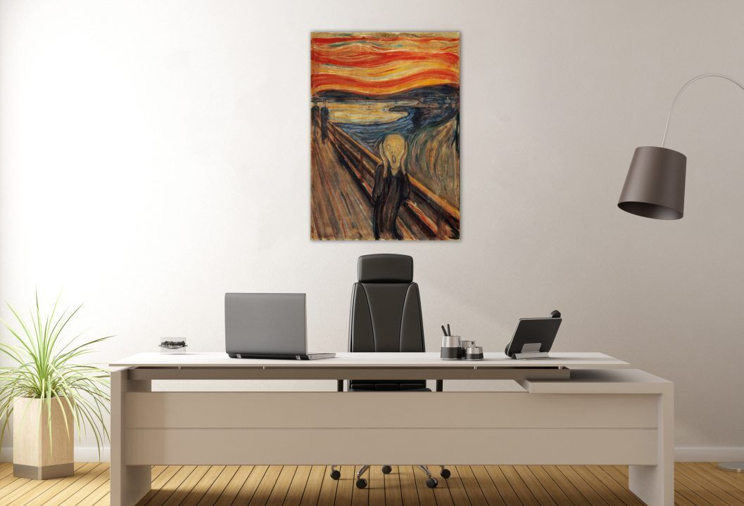 The Scream 1893 Reproduction Edvard Munch Art Canvas Print Wall Art