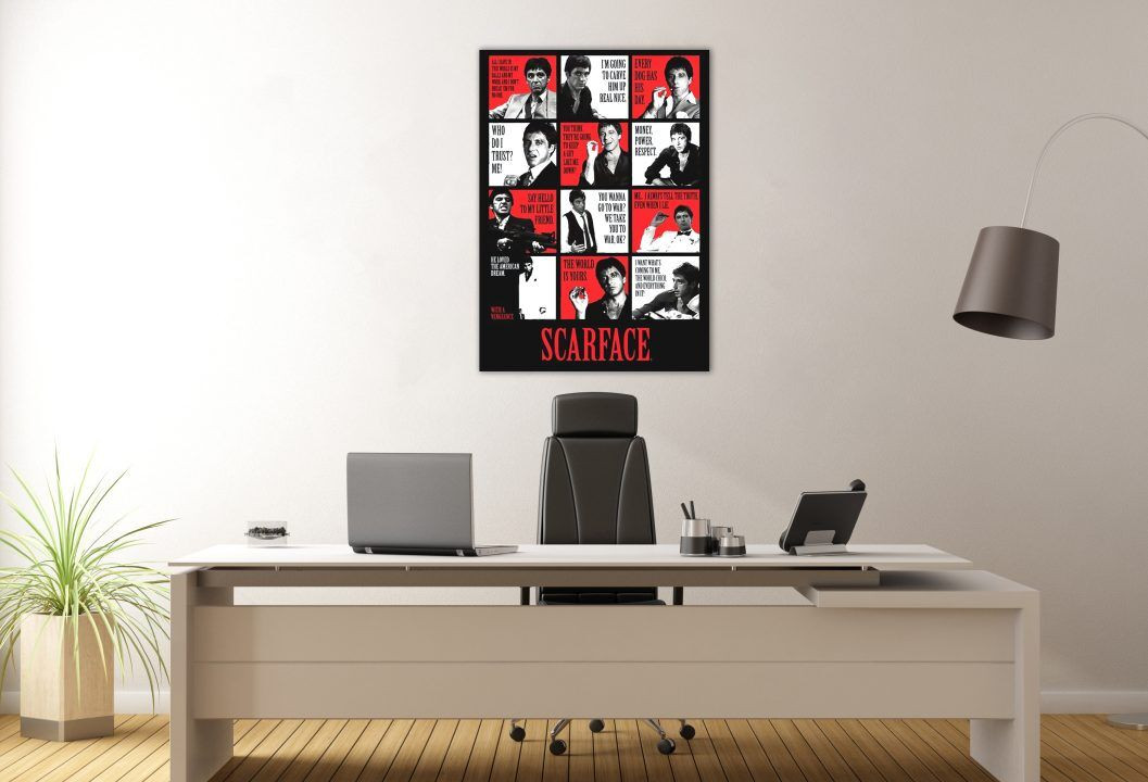 Tony's Quotes Mafia Movie Wall Art Canvas Print