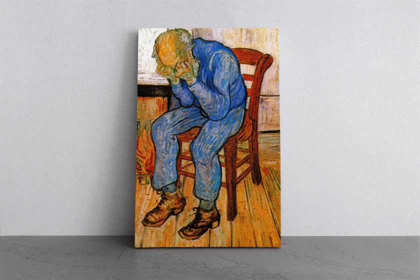 Old Man in Sorrow Reproduction Canvas Print Wall Art