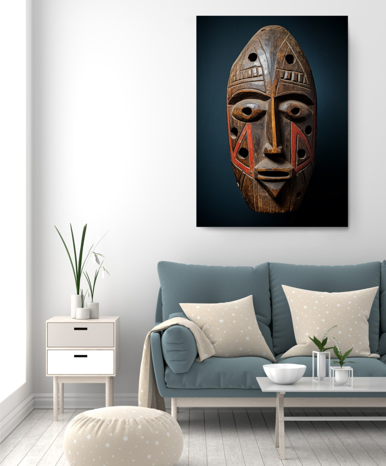 Path of Unity African Mask Africa Edition Canvas Wall Art Home Decoration