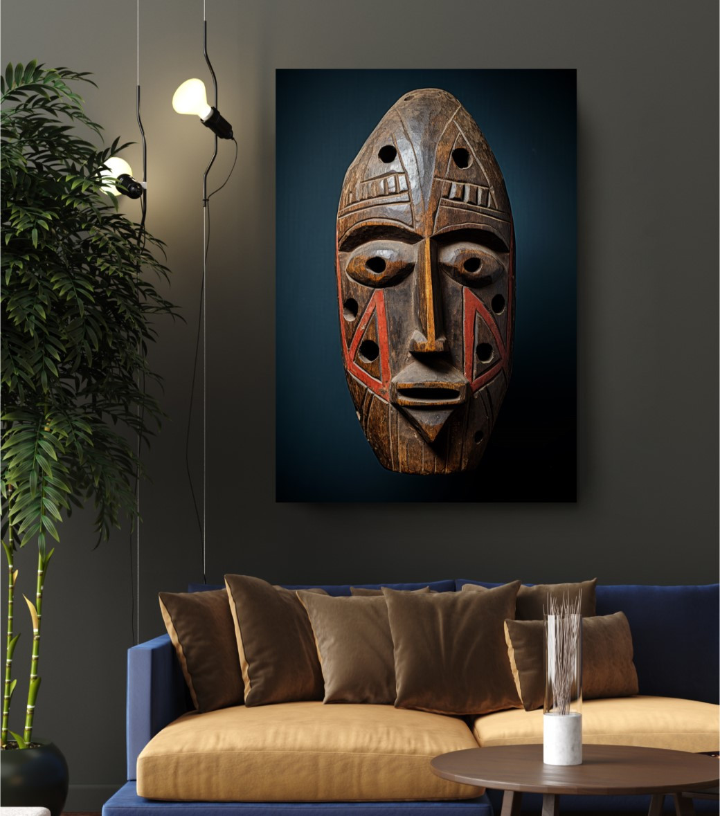 Path of Unity African Mask Africa Edition Canvas Wall Art Home Decoration