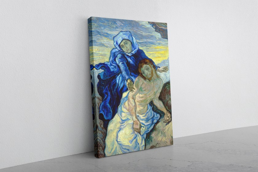 Pieta 1890 Reproduction Canvas Print Wall Art Van Gogh