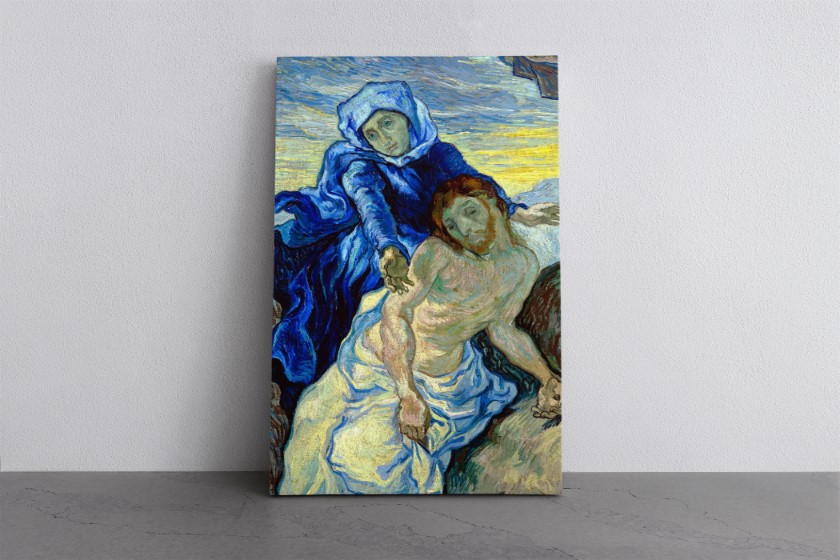 Pieta 1890 Reproduction Canvas Print Wall Art Van Gogh