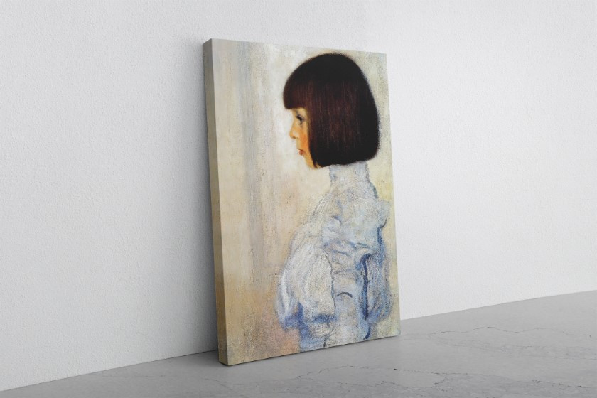 Portrait Of Helene Klimt Canvas Print Wall Art Gustav Klimt