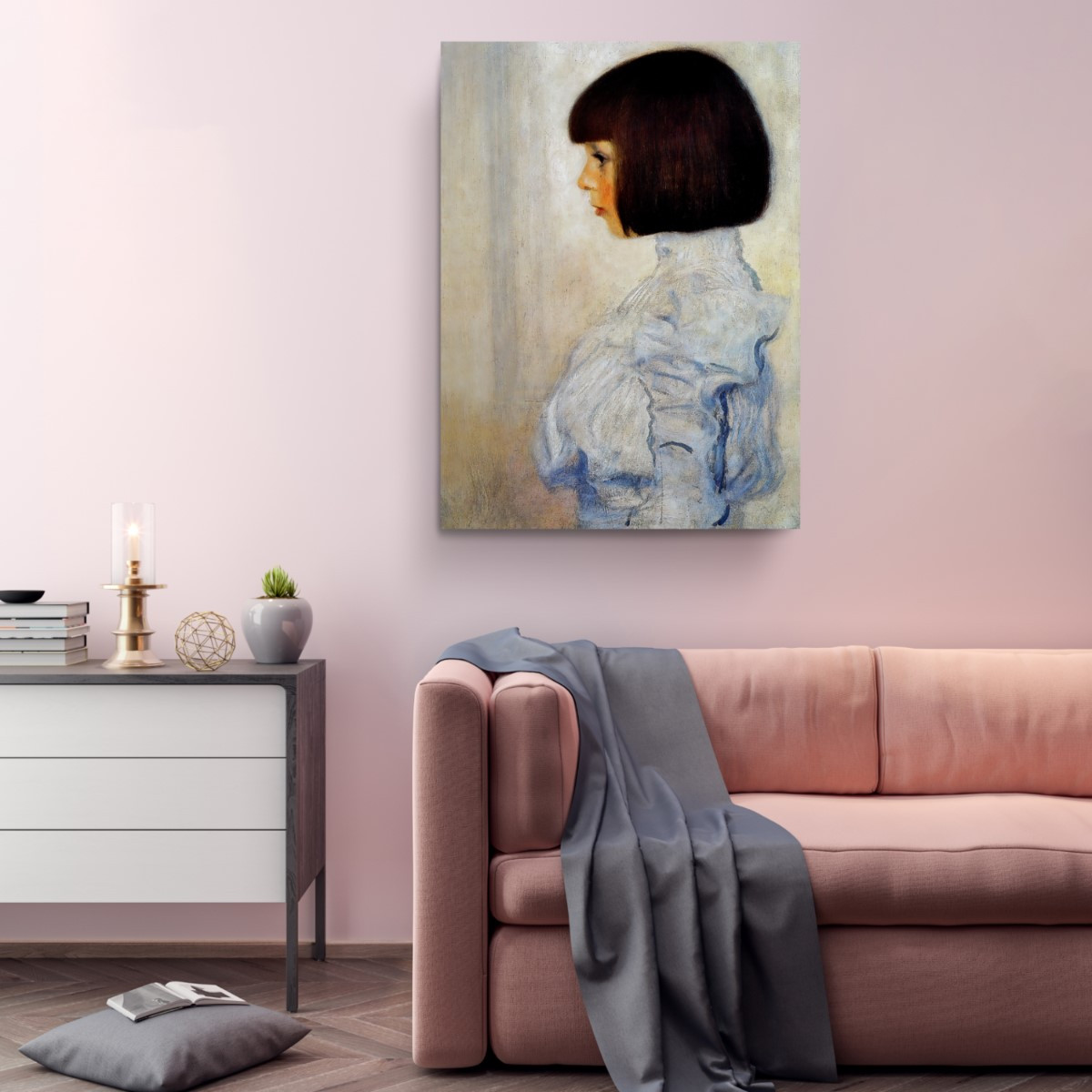Portrait Of Helene Klimt Canvas Print Wall Art Gustav Klimt