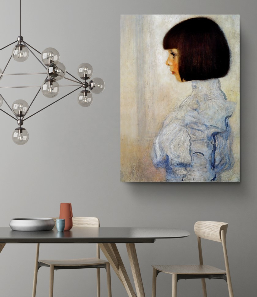 Portrait Of Helene Klimt Canvas Print Wall Art Gustav Klimt