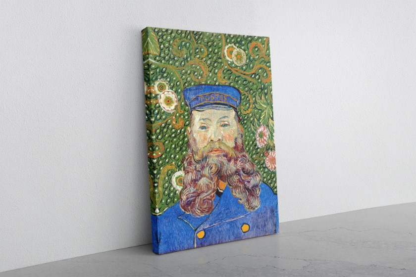 Portrait of the Postman Joseph Roulin Canvas Print Wall Art