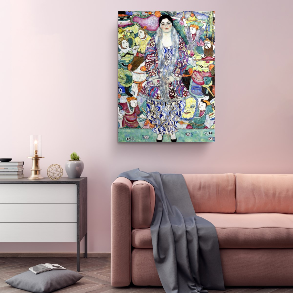 Portrait of Friedericke Maria Beer Canvas Print Wall Art