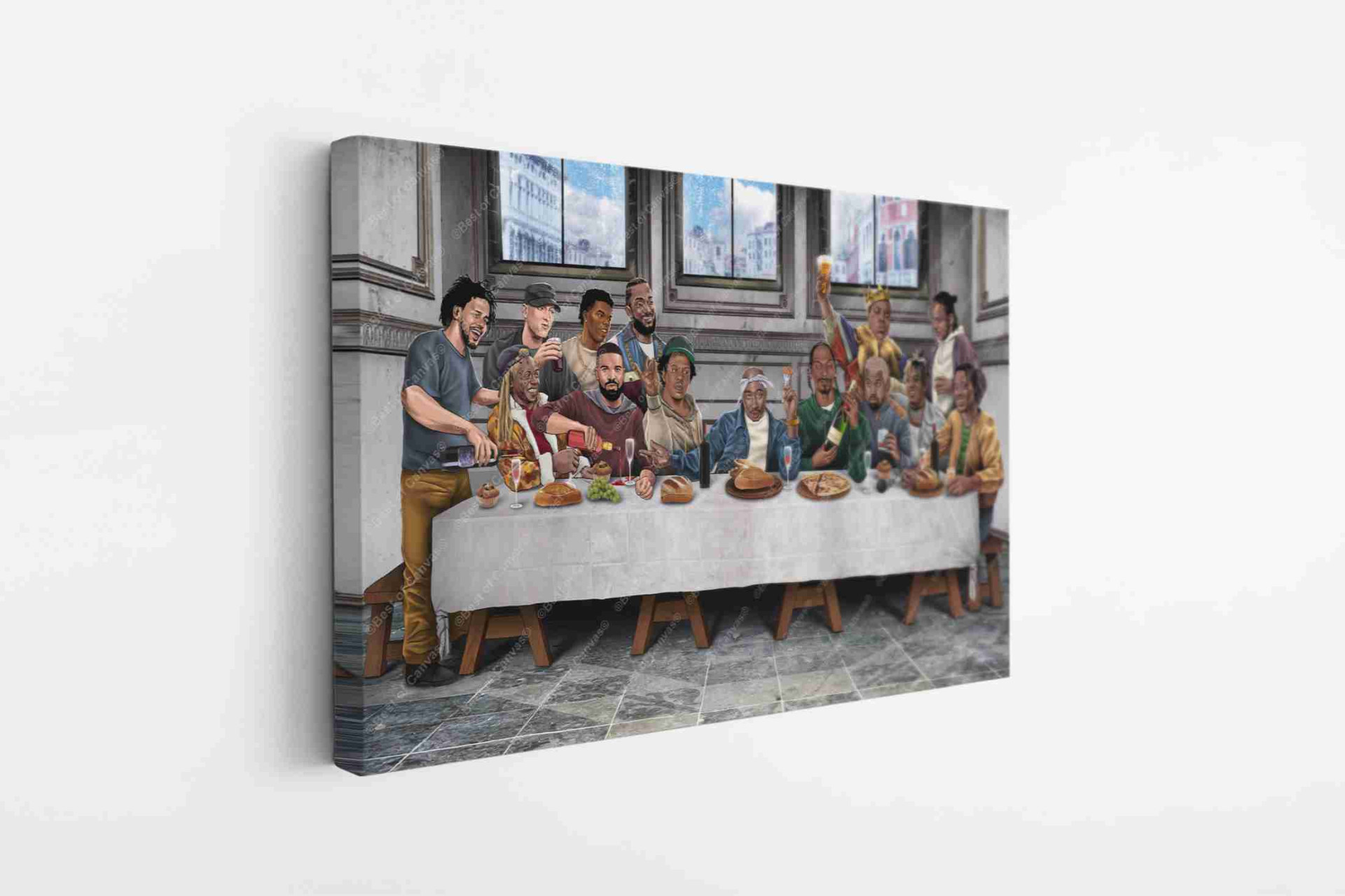 Rapper Last Supper Artists Rap Hip Hop Music Canvas Print Wall Art