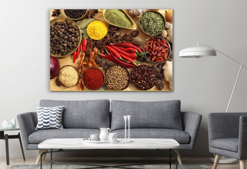 Spices Seasonings Pepper Kitchen Mexican Cuisine Canvas Prints