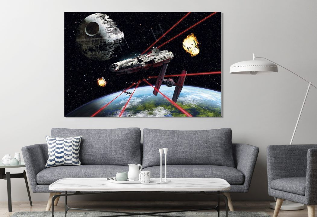 Galaxy Wars Galaxy Warships Destroyers Canvas Print Wall Art