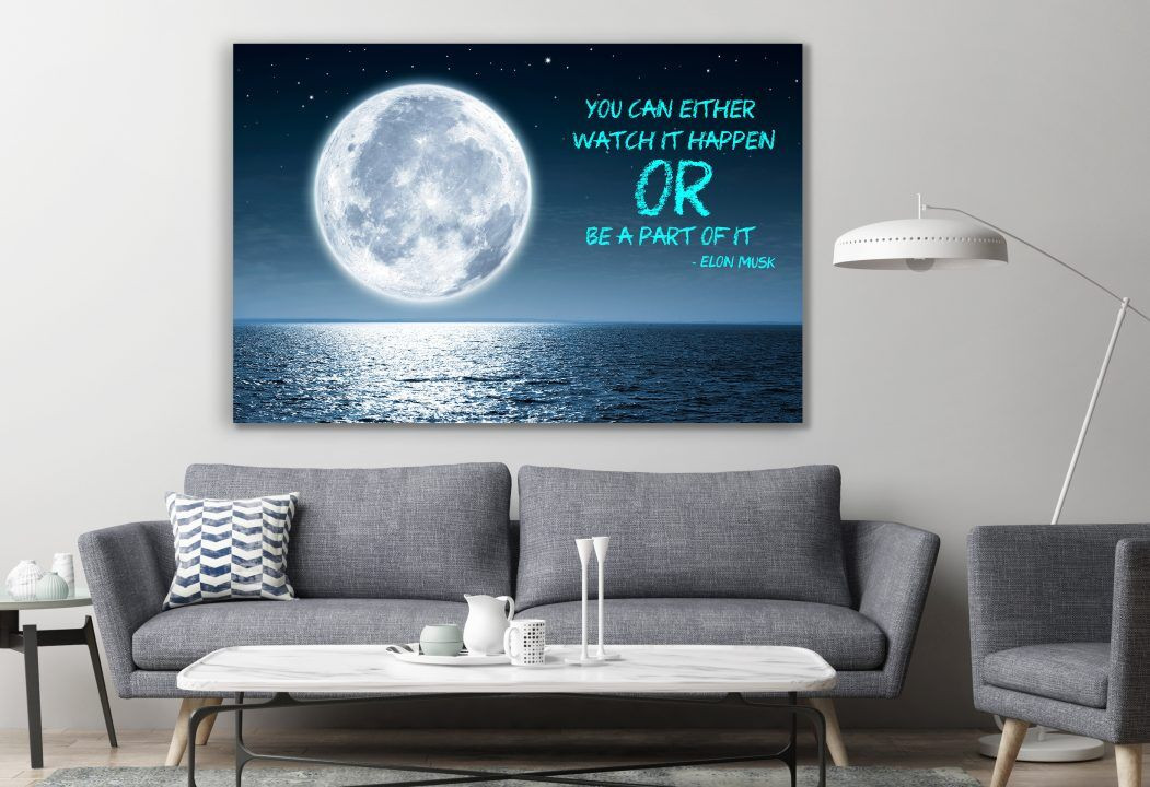 You Can Either Quote Business King Canvas Print Wall Art