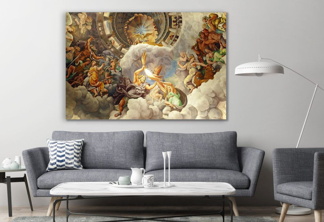 Zeus And Hera Greek Mythology Canvas Print Wall Art