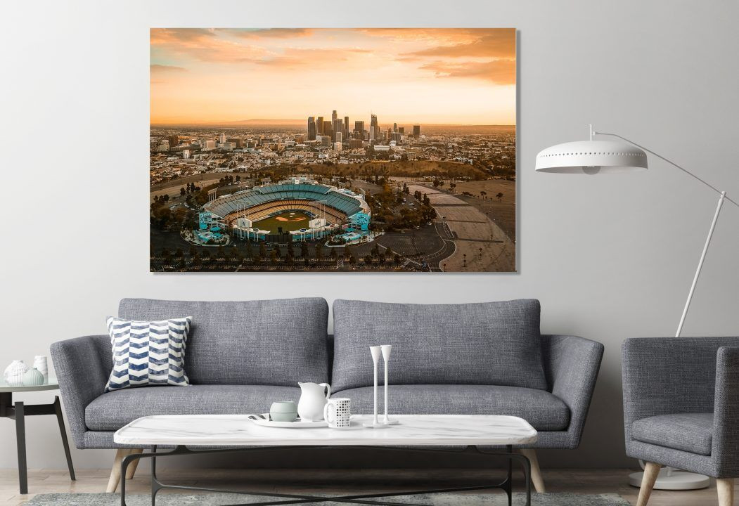 Los Angeles California Skyline Canvas Print Wall Art