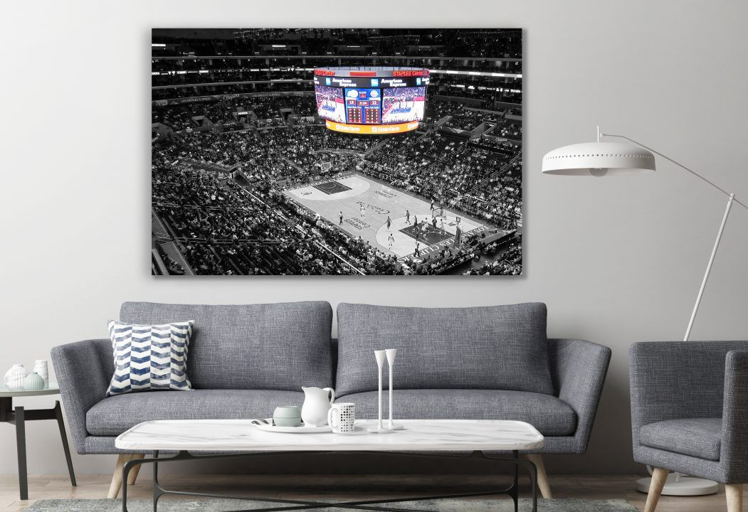 Center Stadium Los Angeles California Canvas Print Wall Art