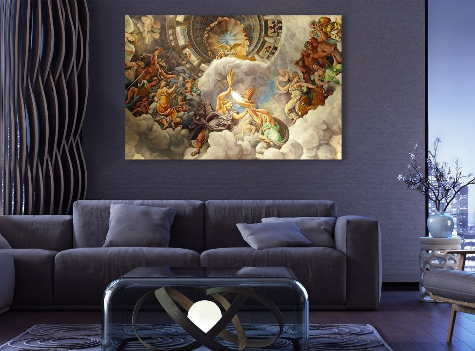 Zeus And Hera Greek Mythology Canvas Print Wall Art