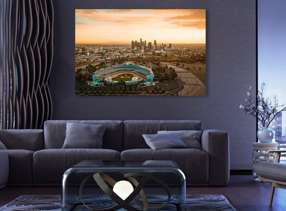 Los Angeles California Skyline Canvas Print Wall Art