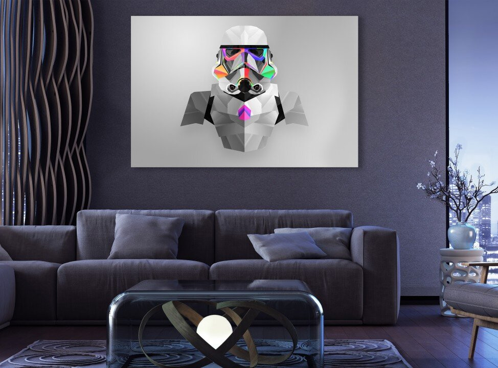 Galaxy Wars Trooper Movie War Time Canvas Print