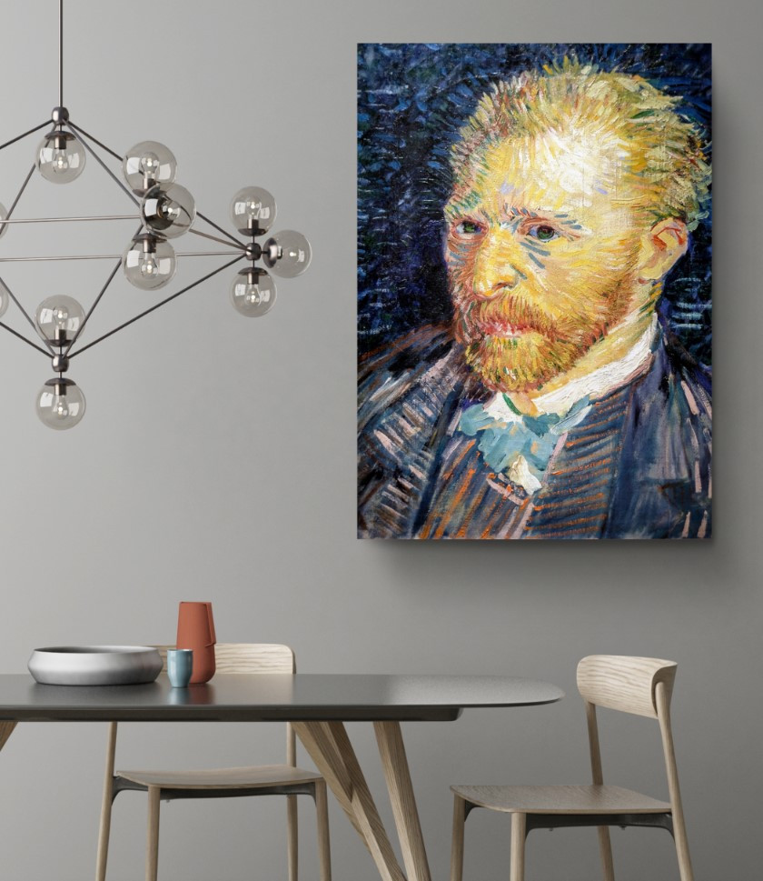 Self Portrait 1887 Reproduction Color Canvas Print Wall Art