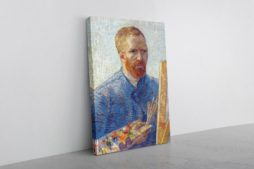 Self Portrait As an Artist 1888 Canvas Print Wall Art