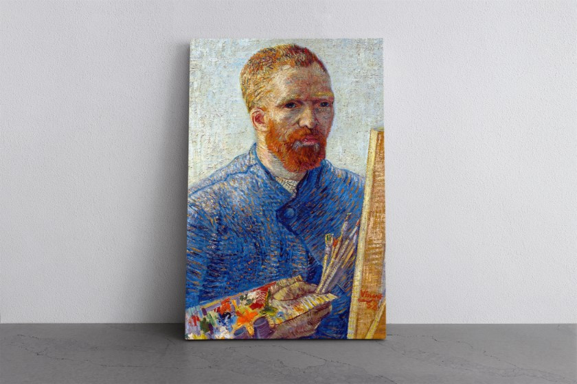 Self Portrait As an Artist 1888 Canvas Print Wall Art