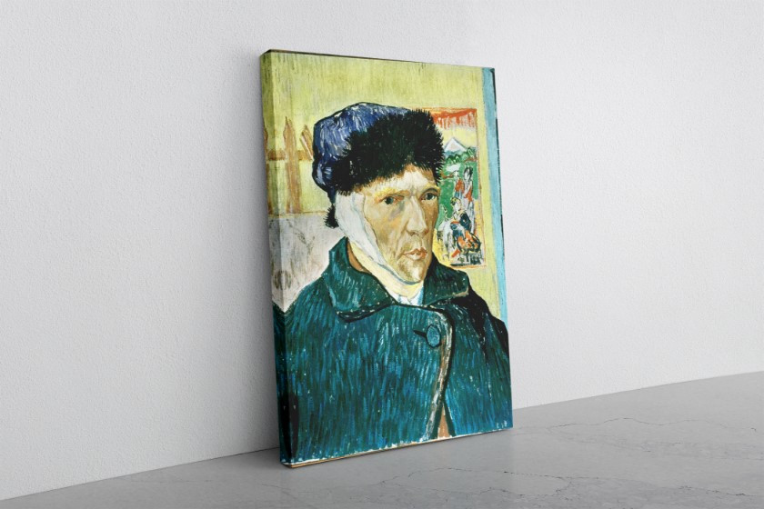 Self Portrait with Bandaged Ear Canvas Print Wall Art